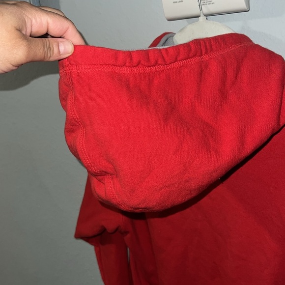 Bright Red Quarter-Zip Athletic Sweater - Picture 6 of 7